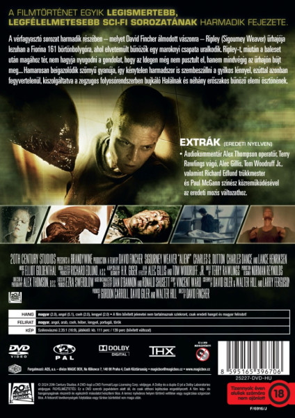 detail Vetřelec 3 - DVD (maďarský obal)