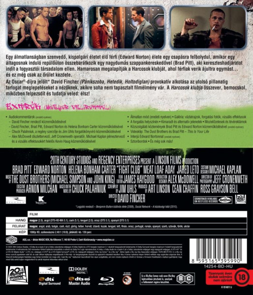 detail Klub rváčů - Blu-ray (maďarský obal)